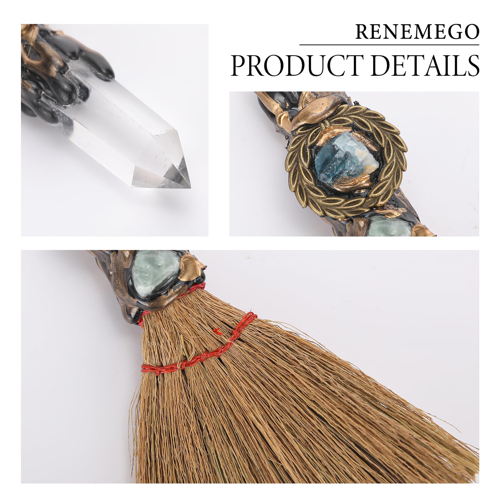 Renemego escoba regalo para mujer, regalo elegante y significativo.