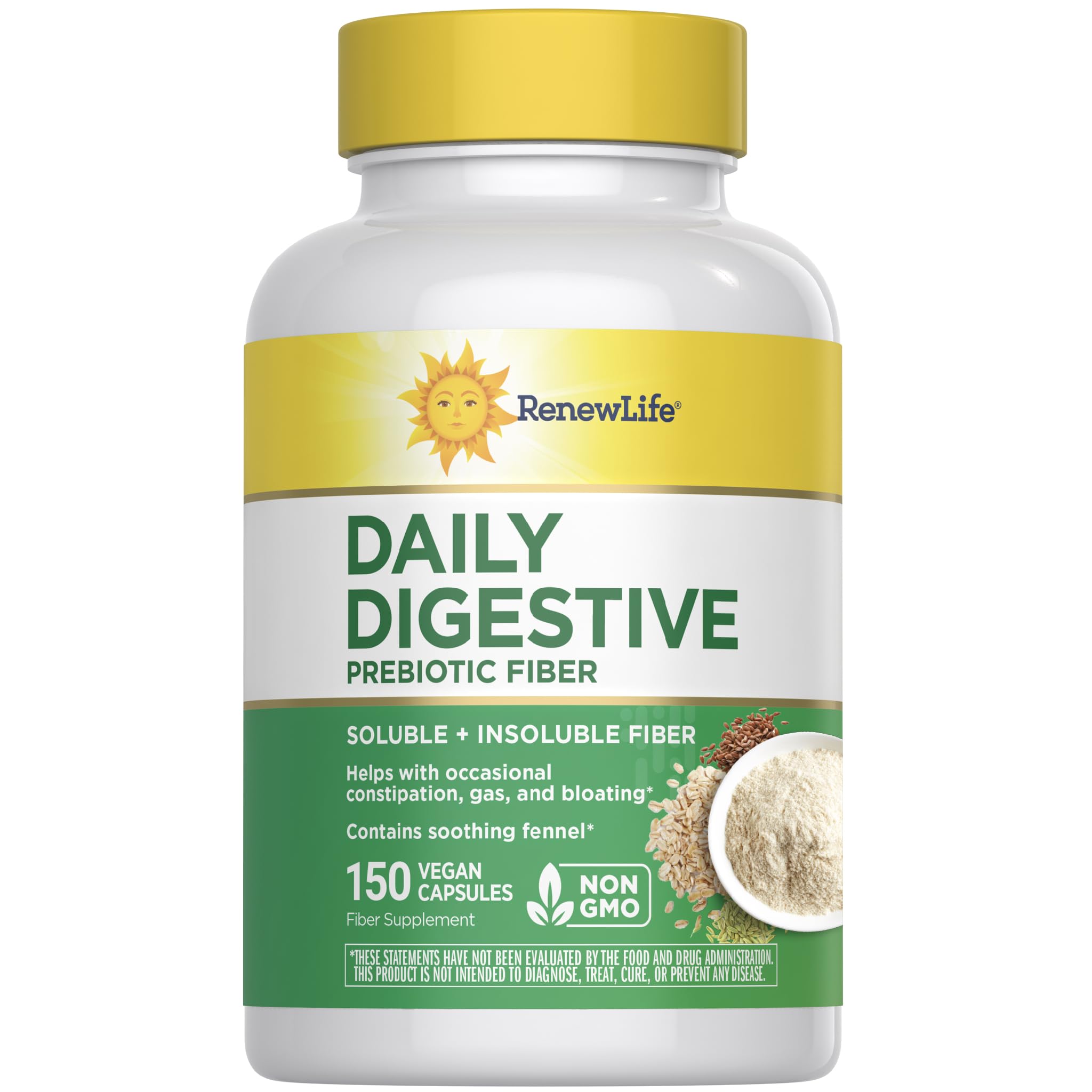 Renew Life bote de prebiótico-digestivo para apoyo intestinal diario