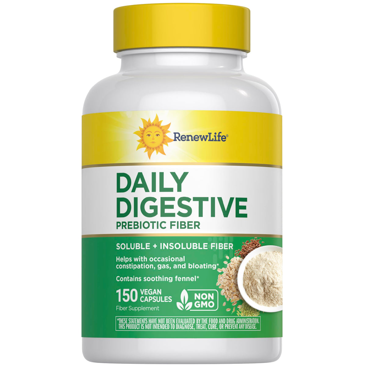 Renew Life bote de prebiótico-digestivo para apoyo intestinal diario