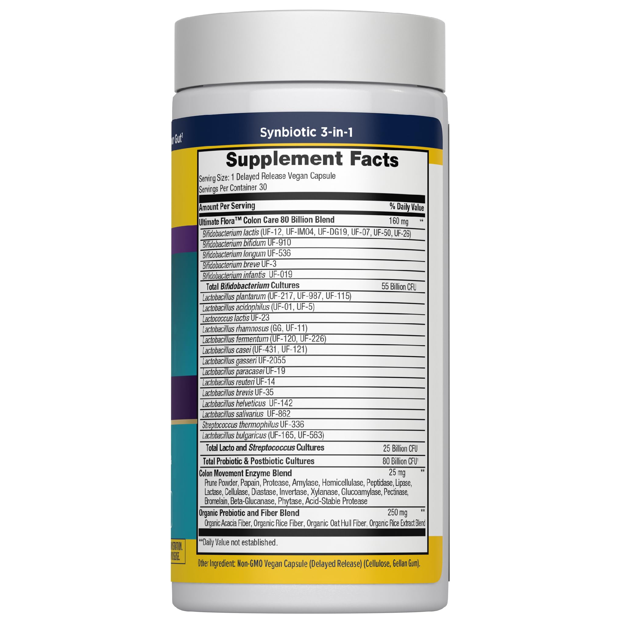 Renew Life Colon Care: mezcla de 12 cepas para equilibrio digestivo.