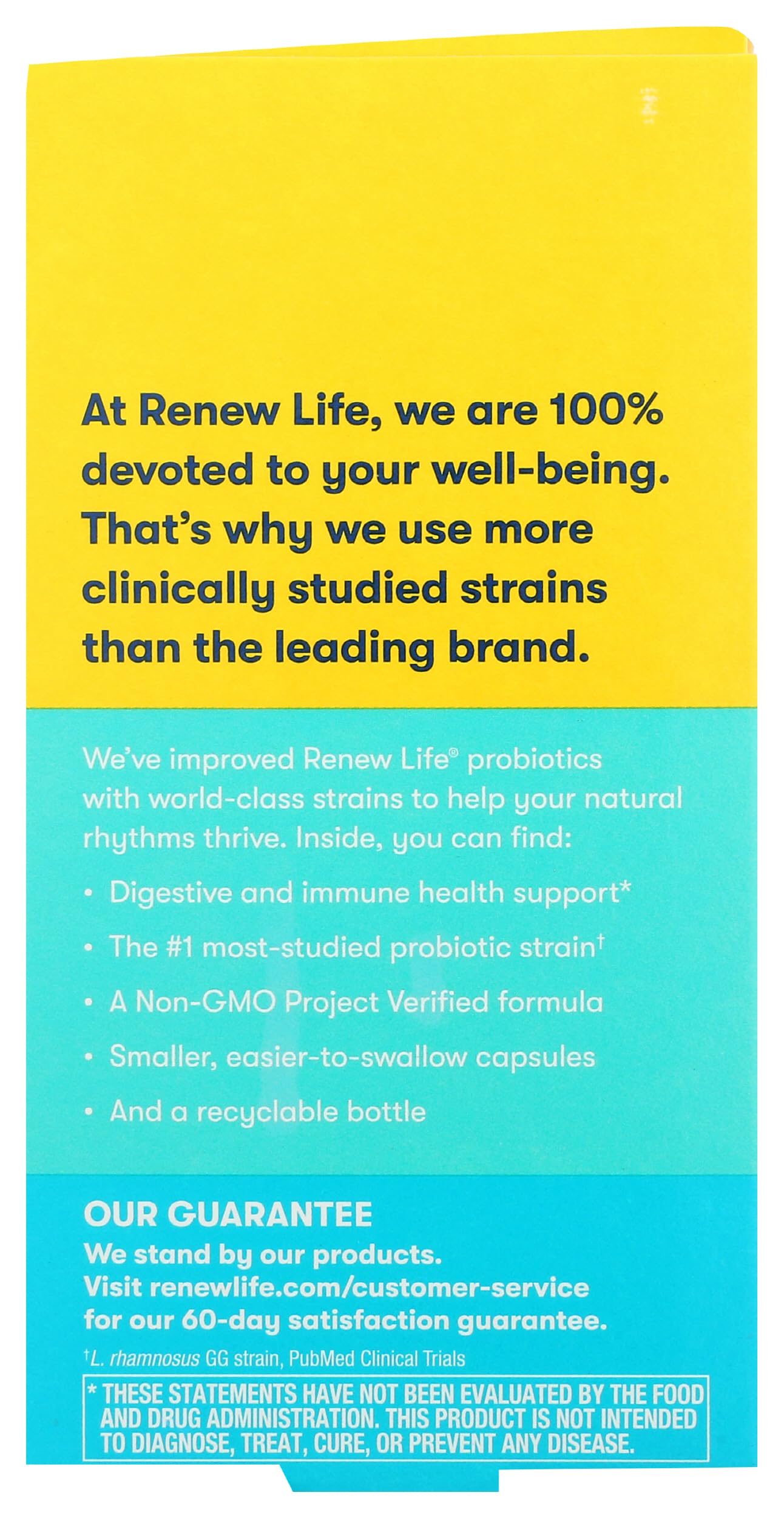Cápsula de Renew Life Colon Care en primer plano, fácil de tragar para la rutina diaria.