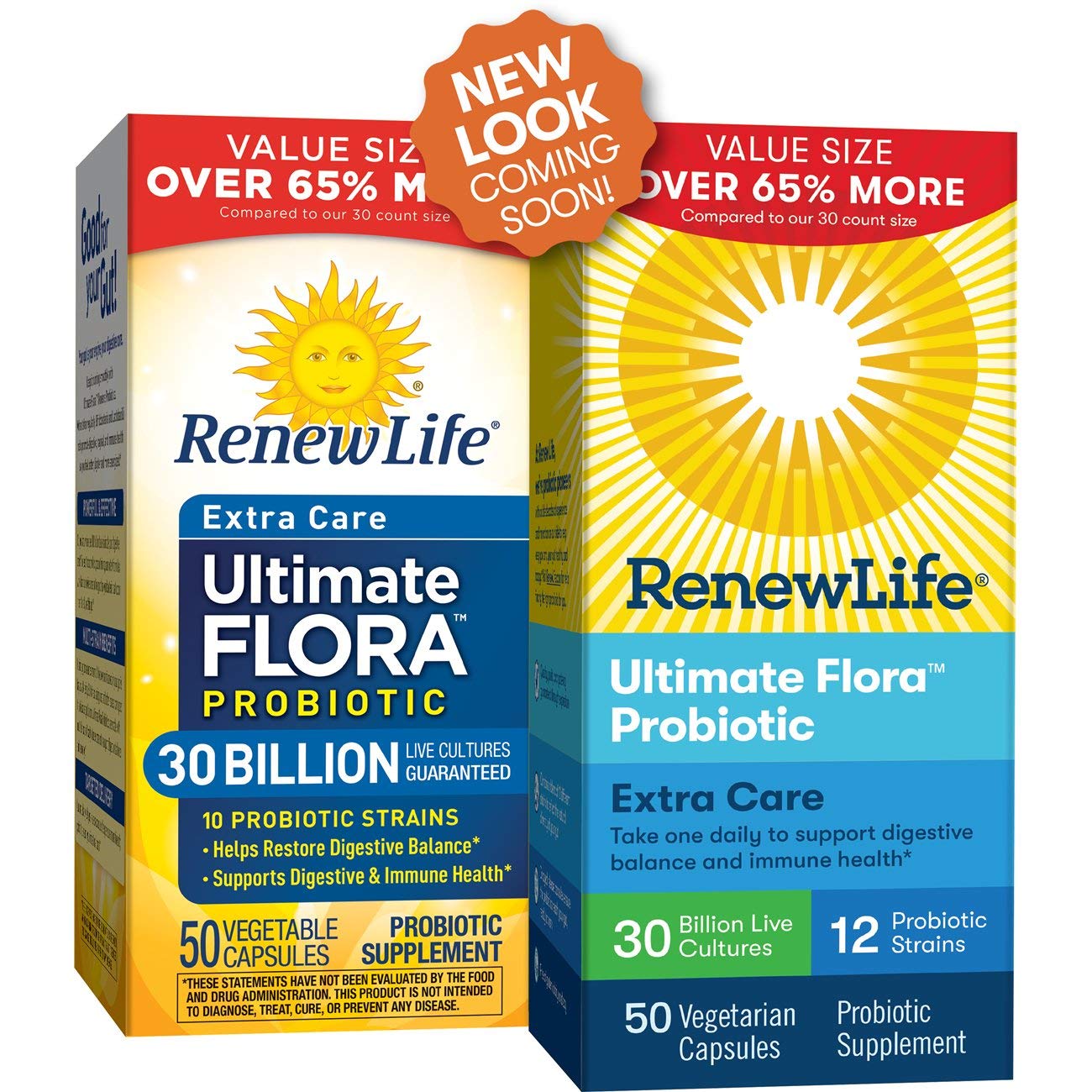 Renew Life Extra Care botella con 50 cápsulas vegetarianas