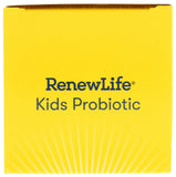 Renew Life Kids Probióticos: empaque frambuesa, fácil de almacenar.