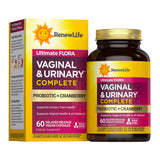 Renew Life frasco de probiótico para equilibrio vaginal y urinario
