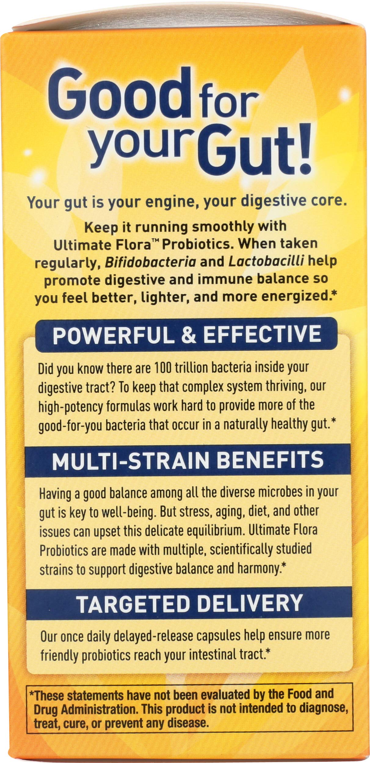 Renew Life Probiotic 50 Plus instrucciones de consumo para uso diario.