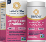 Renew Life Probiotic Mujeres, botella frontal, apoyo diario para salud vaginal y digestiva