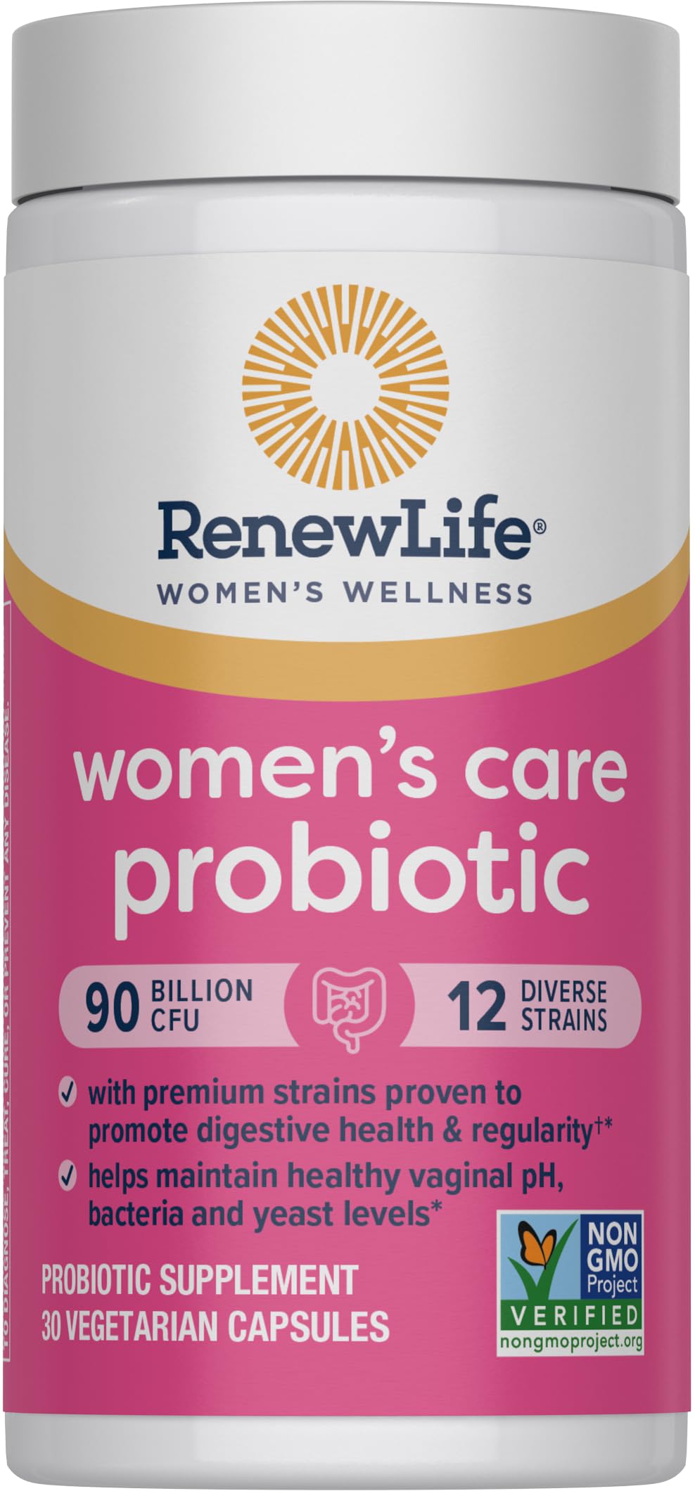 Renew Life Probiotic Mujeres, cápsulas de liberación retardada para mejor absorción
