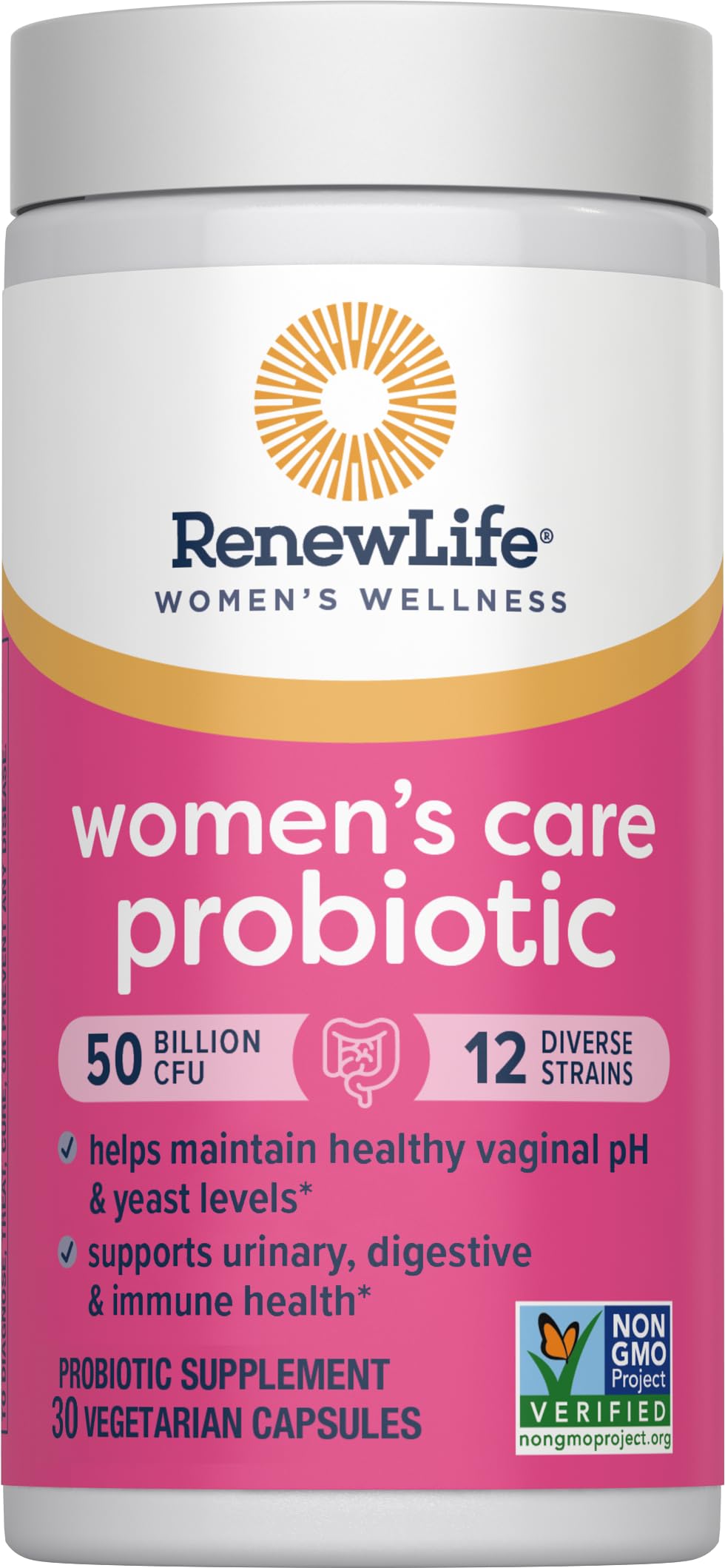 Renew Life Probiótico Femenino — uso diario cómodo y seguro