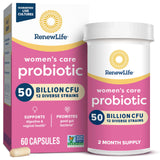 Renew Life Probiotico Mujer - botella: apoyo diario para digestión y equilibrio del pH.