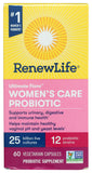Renew Life Probiótico Femenino: cápsulas frente, apoyo digestivo suave