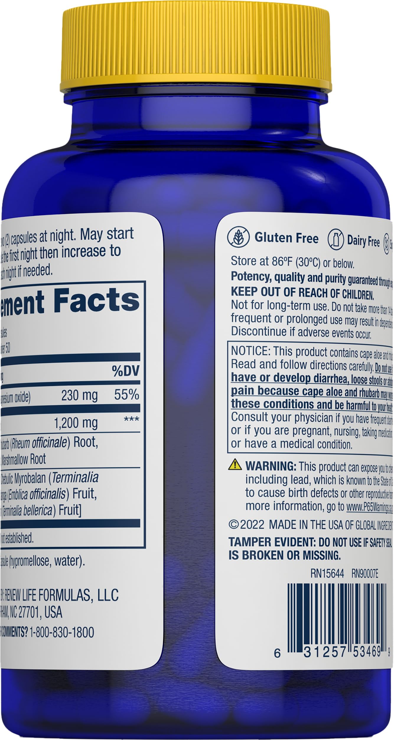 Renew Life: fórmula sin gluten, sin lacteos y sin soja para dietas sensibles.