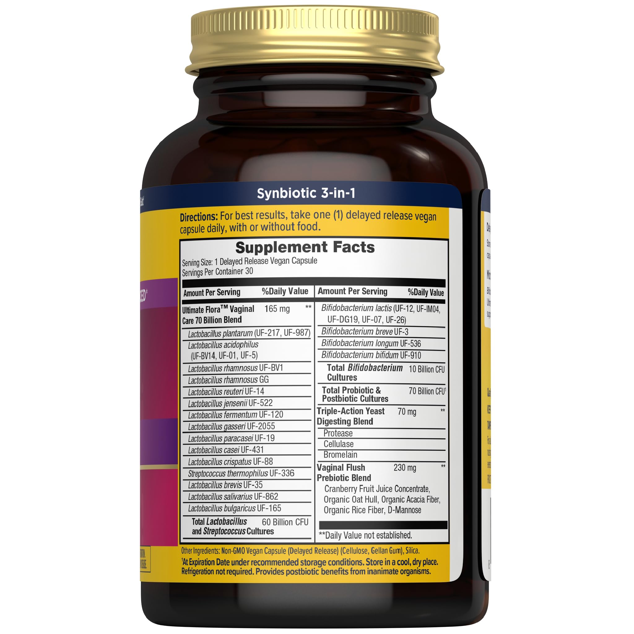 Renew Life Ultimate Flora con entrega retardada para soporte intestinal.