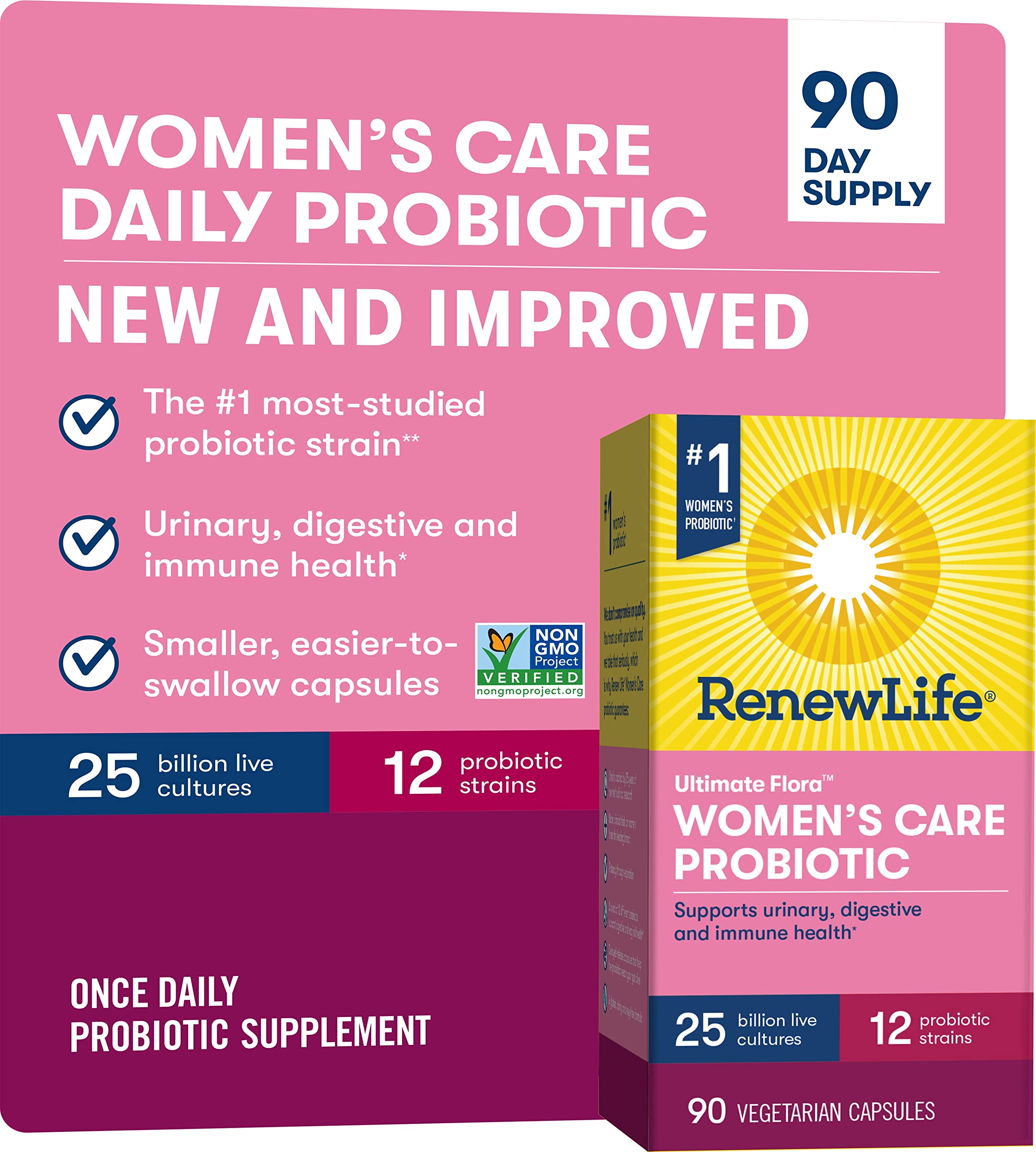 Renew Life Ultimate Flora Mujeres, dosis-diaria: uso diario para apoyar la digestión.