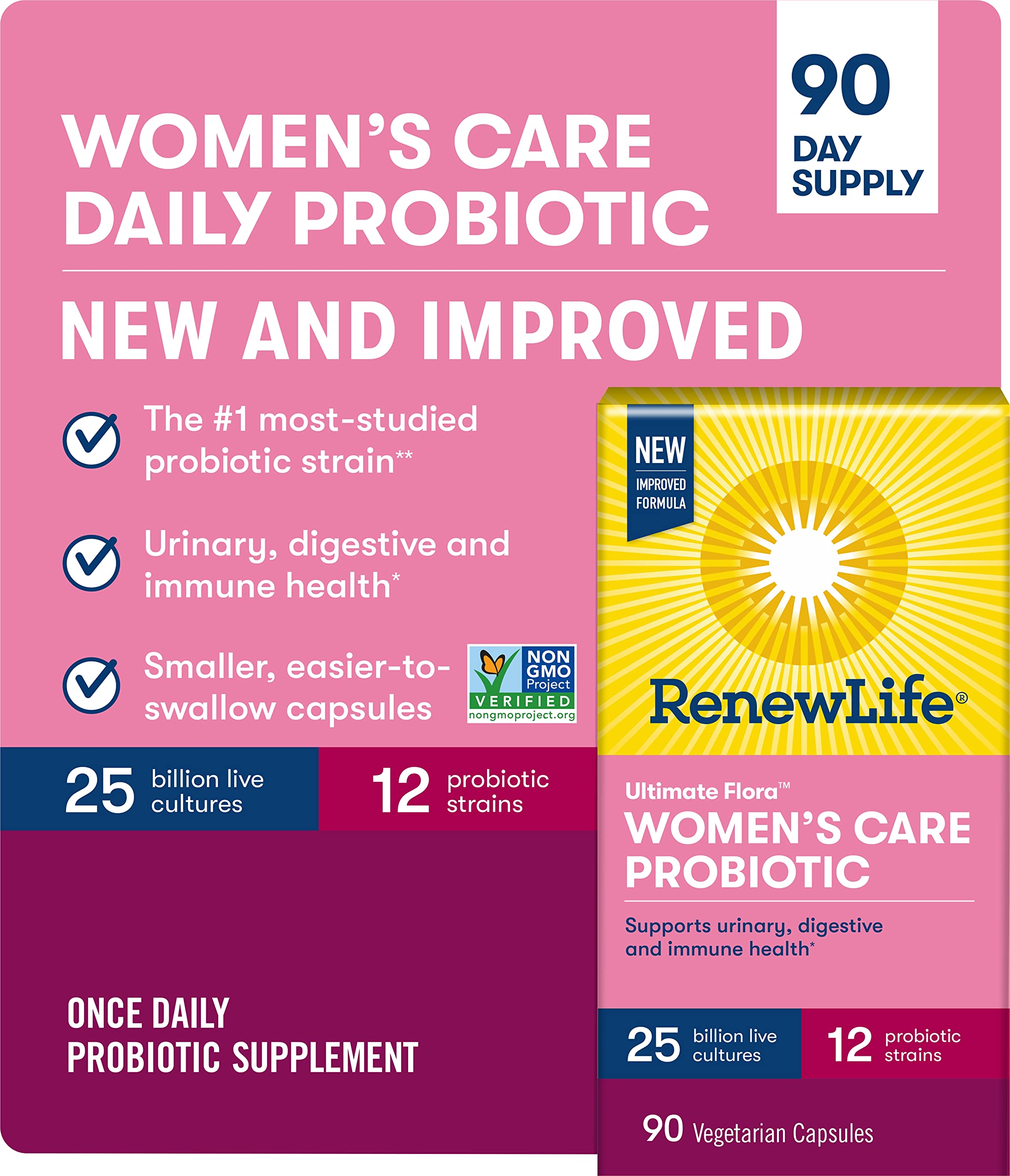 Renew Life Ultimate Flora Mujeres, sin-lacteos: libre de lácteos para sensibilidad.