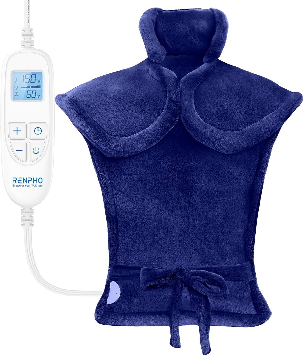 RENPHO manta eléctrica para espalda con calor rápido para relajación diaria en casa