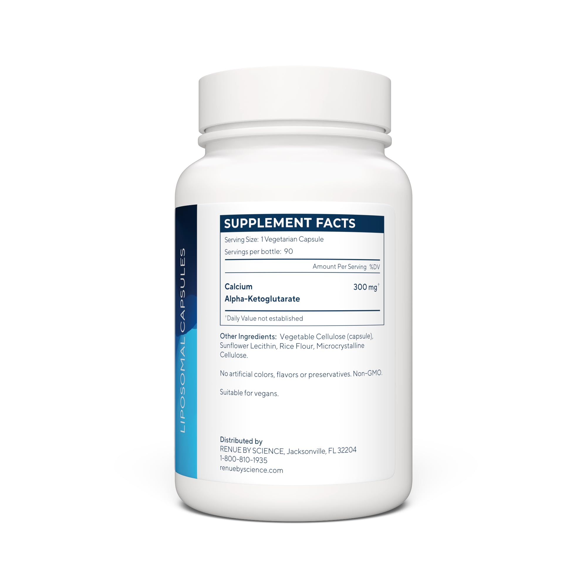 Renue By Science CA AKG cápsulas 300 mg para energía sostenida
