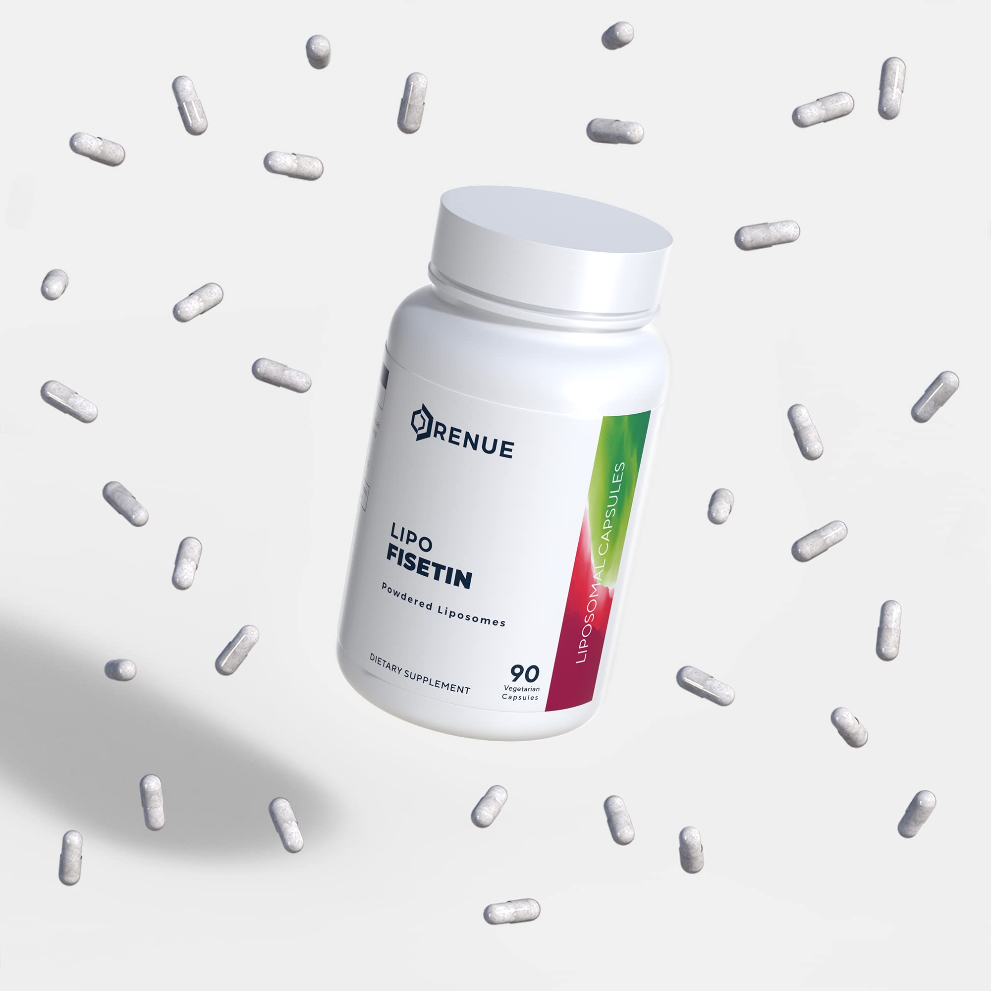 Renue By Science Fisetin: formato liposomal para mejor absorción en el organismo.