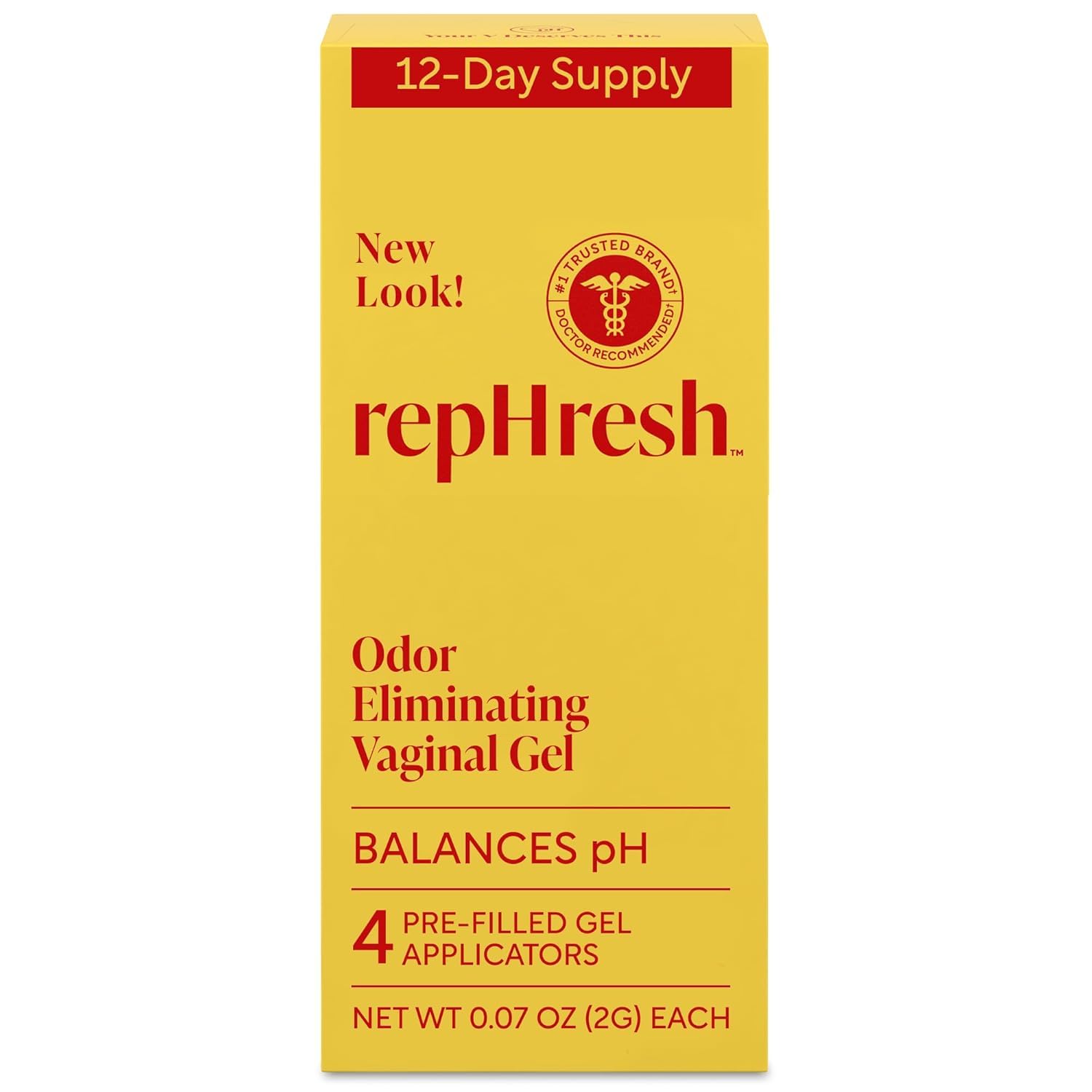 RepHresh gel vaginal eliminador de olores en caja para frescura diaria
