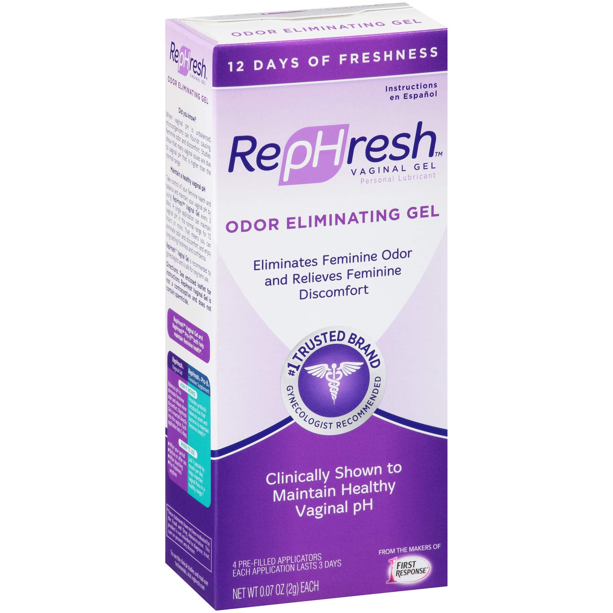 RepHresh gel vaginal con pH balance para cuidado diario
