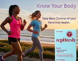 RepHresh Pro-B empaque destaca ingredientes y uso diario para bienestar femenino