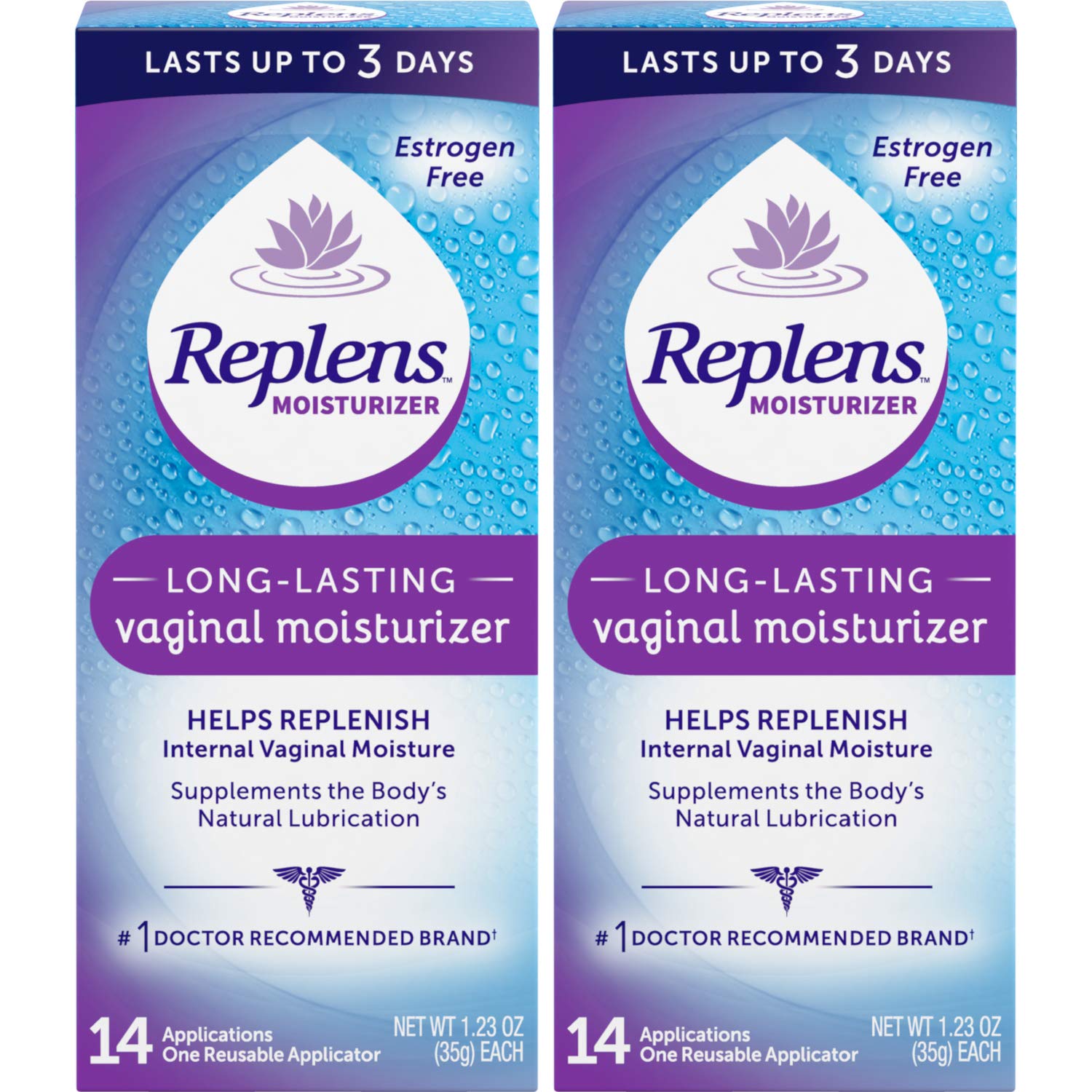 Replens, aplicación sencilla para uso discreto y cómodo.