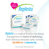 Replesta D3 caja-4-tabletas-masticables para uso semanal