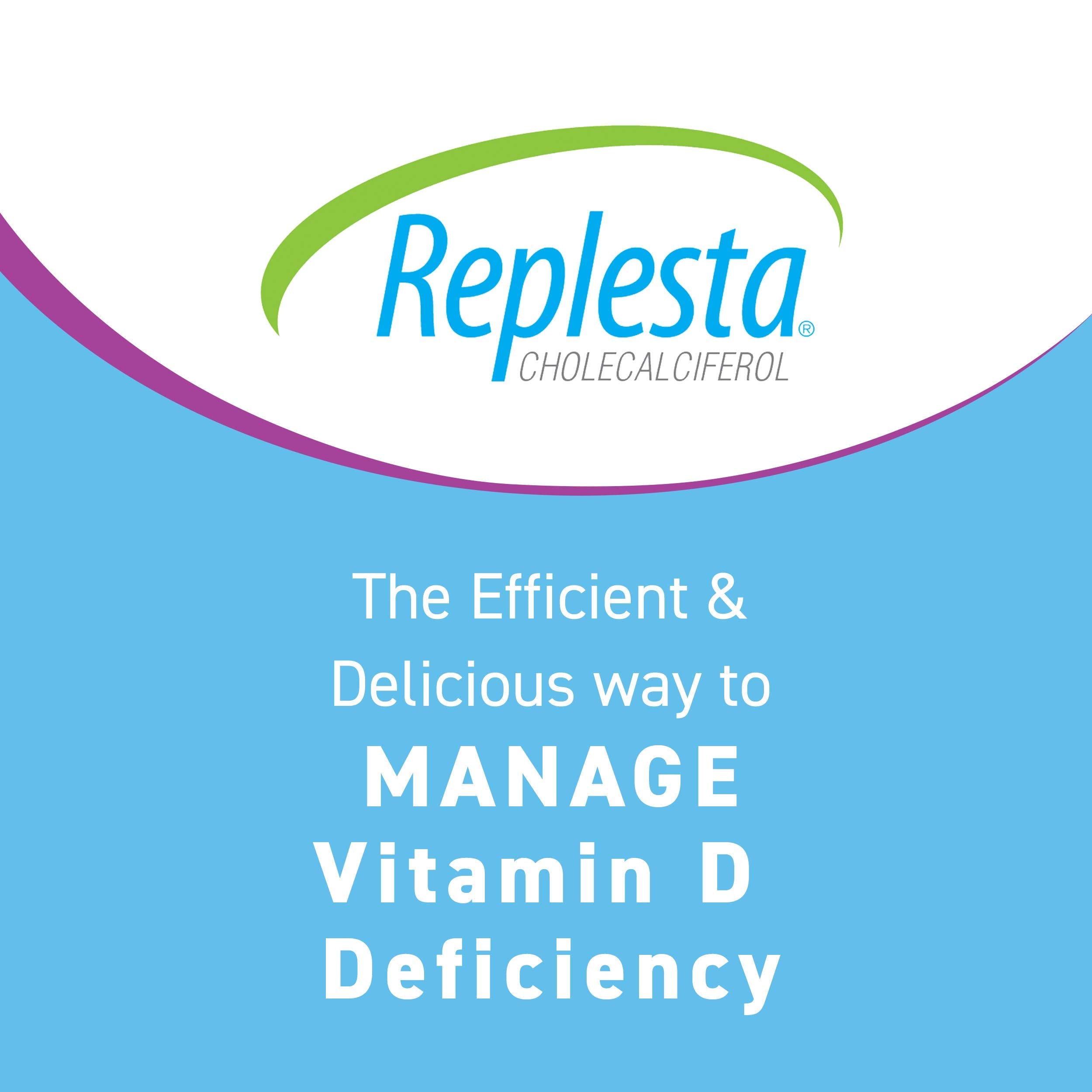 Replesta NX tabletas masticables, sabor naranja natural para consumo agradable.