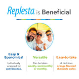 Replesta sabor natural naranja, experiencia agradable