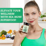 RESAWN Sea Moss Gummies: etiqueta de 16-1 ingredientes para apoyo general.
