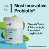 ResBiotic resB Lung Support: frasco con 60 cápsulas para un mes de uso.
