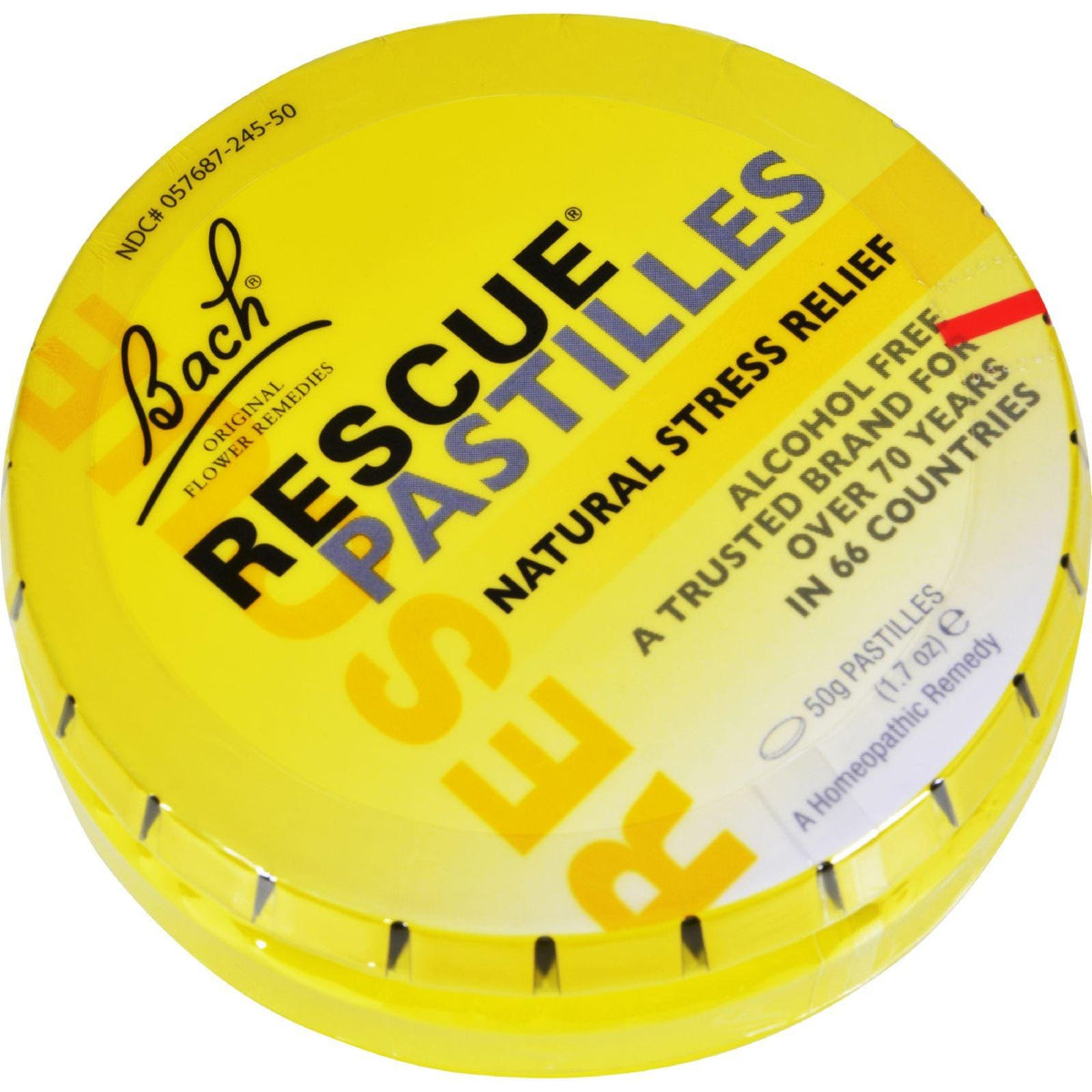 RESCUE pastillas sabor naranja y flor de saúco para relajar el estrés diario