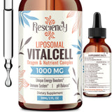 Resciency Drops liposomal botella: entrega eficiente de nutrientes.