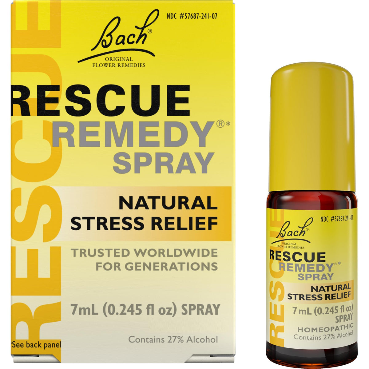 RESCUE Bach Remedio Spray 7ml envase: equilibrio emocional ante el estrés diario.