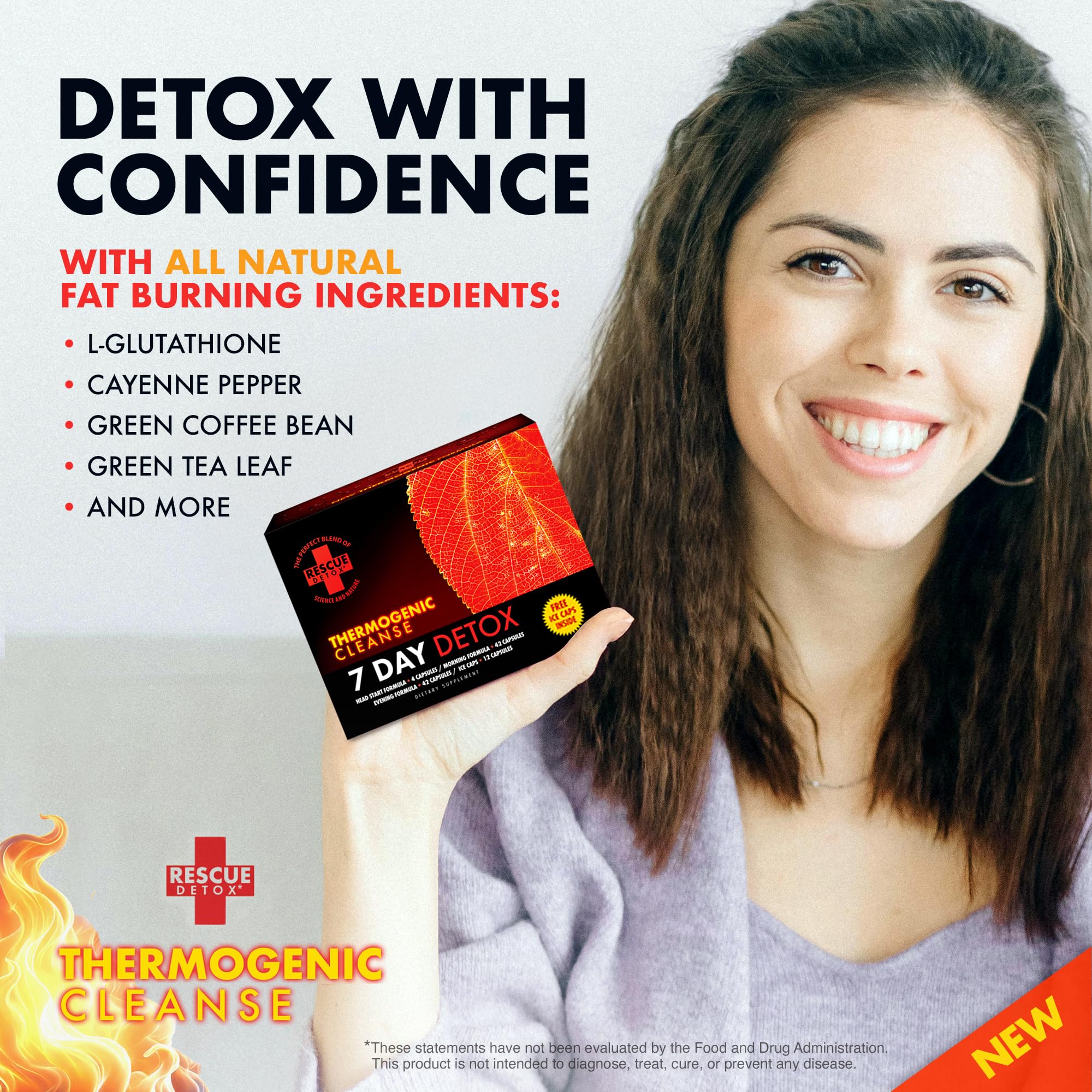 Rescue Detox empaque del kit, solución integral para detox en casa.