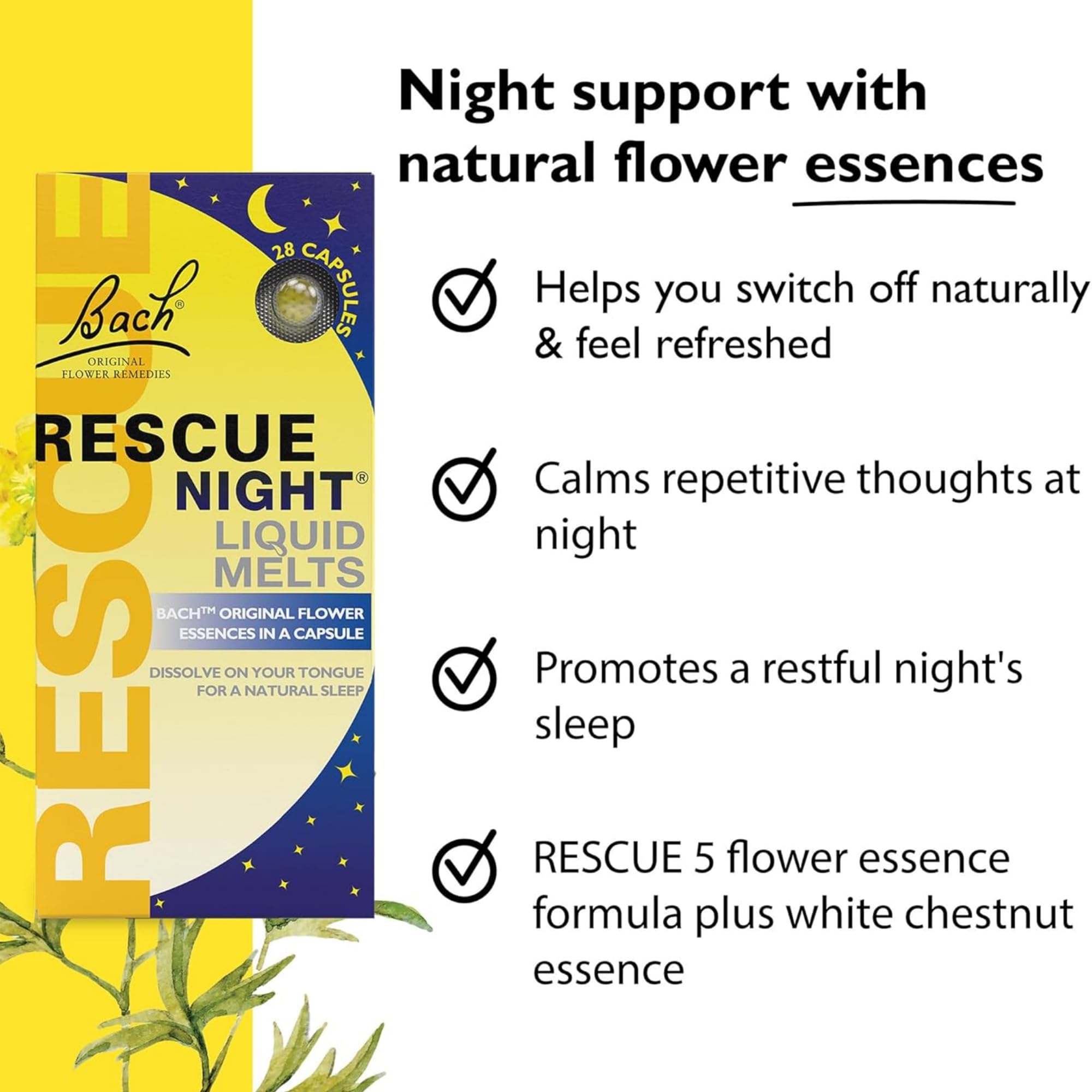 RESCUE: Esencias florales castaño blanco para calmar la mente.