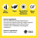 RESCUE ingredientes vegetales: opción vegana y natural