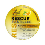 Pastillas RESCUE de naranja y saúco para gestionar momentos de estrés diario.