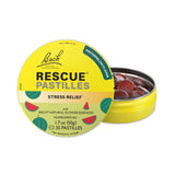 RESCUE Pastillas Sandía en envase rectangular para aliviar el estrés diario.