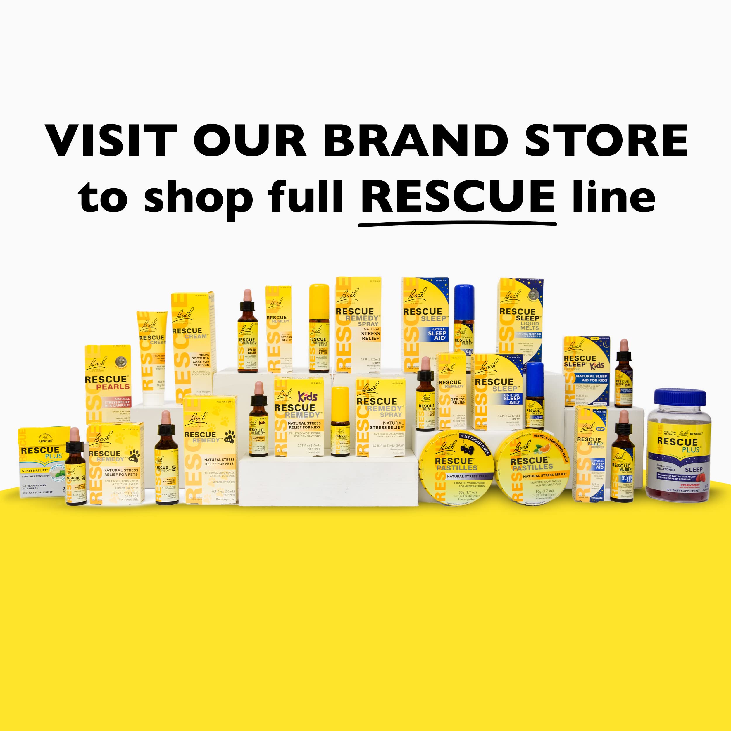 RESCUE REMEDY: sello de calidad que acompaña la fórmula no alcohólica.