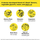 RESCUE Remedy frasco amarillo para bienestar diario.