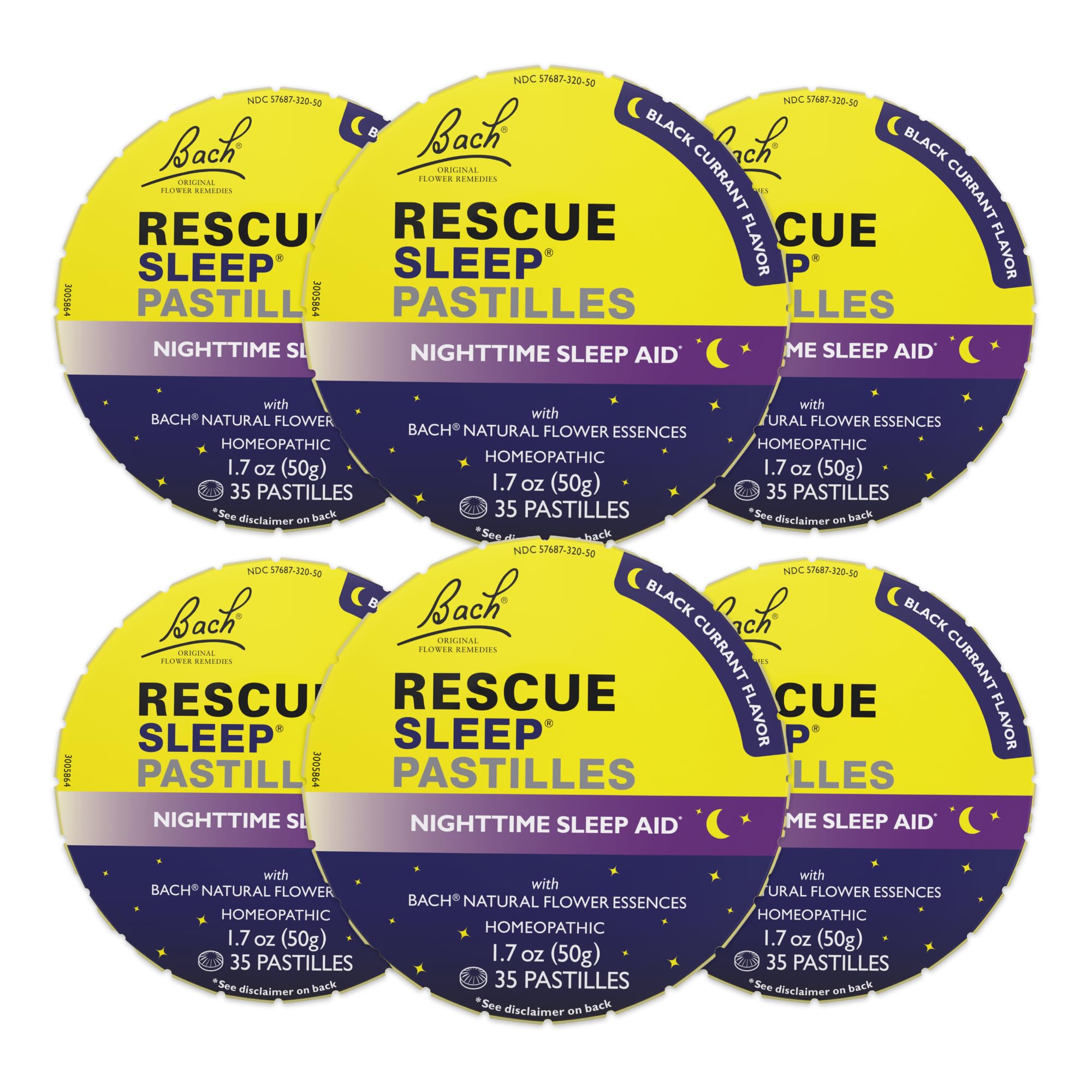 RESCUE Sleep pastillas Bach sabor Grosella Negra para relajarte antes de dormir