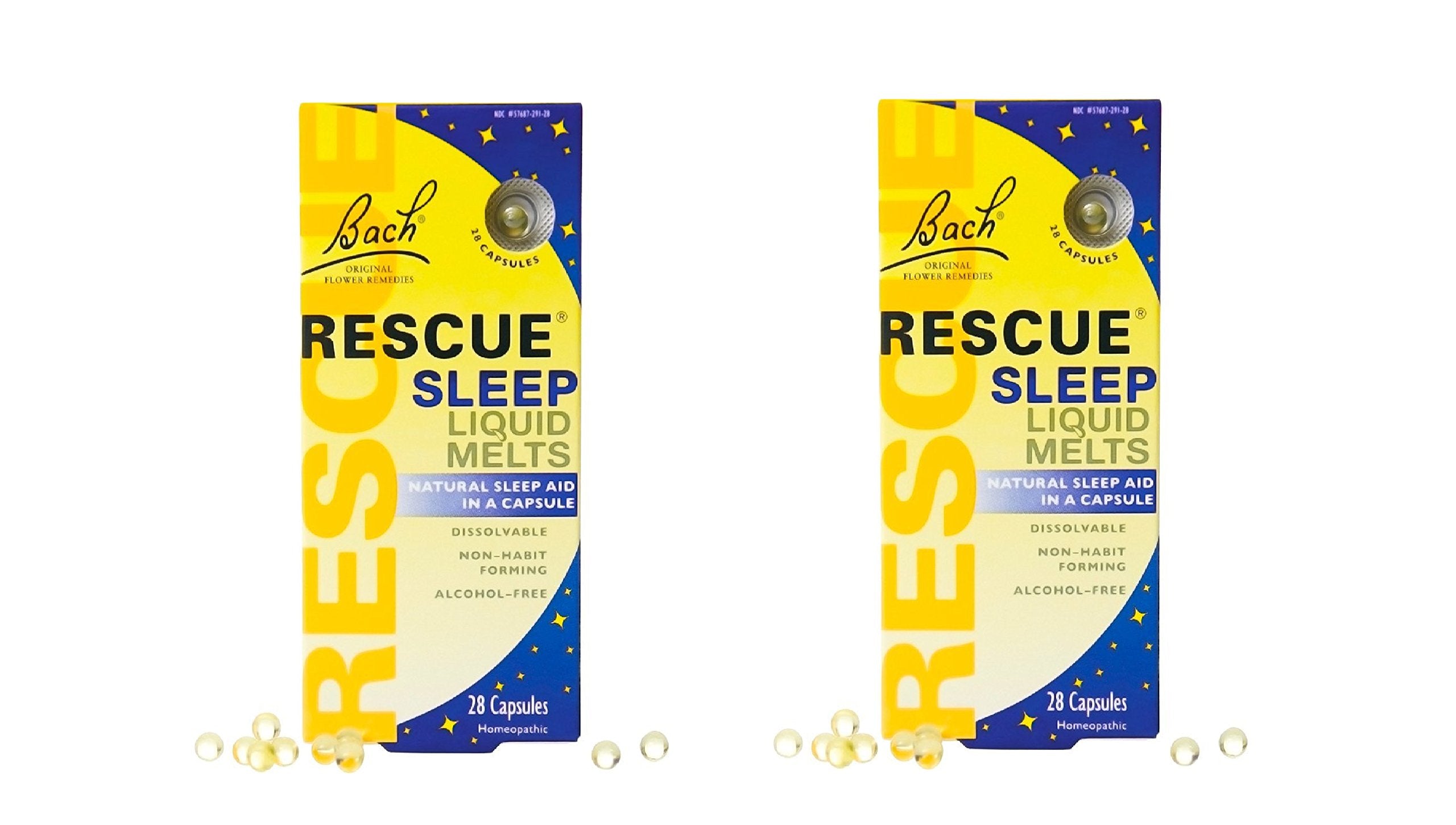 RESCUE SUEÑO: textura suave de tabletas líquidas, uso rápido antes de dormir