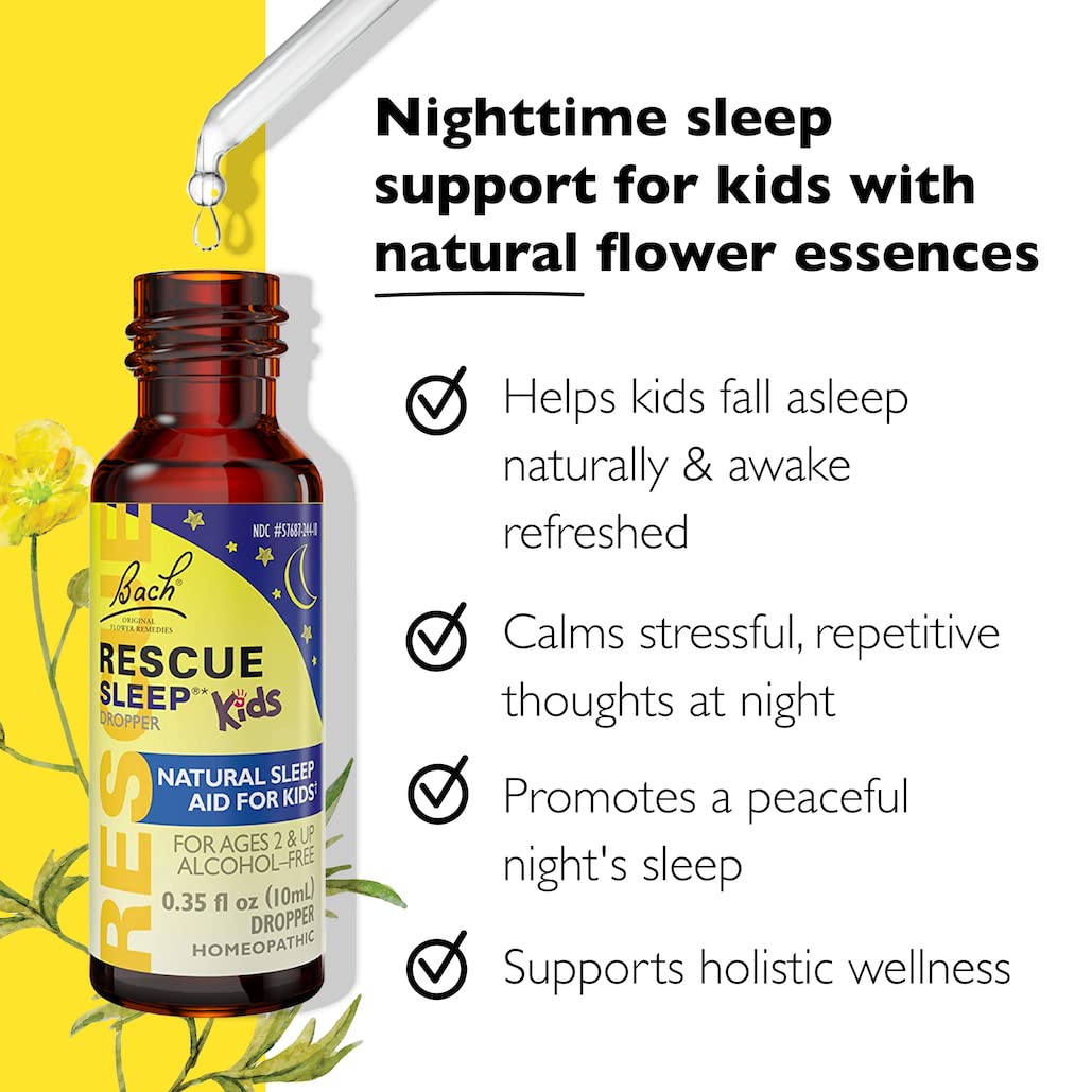 RESCUE SLEEP KIDS: aplicación de gotas en la lengua para comodidad
