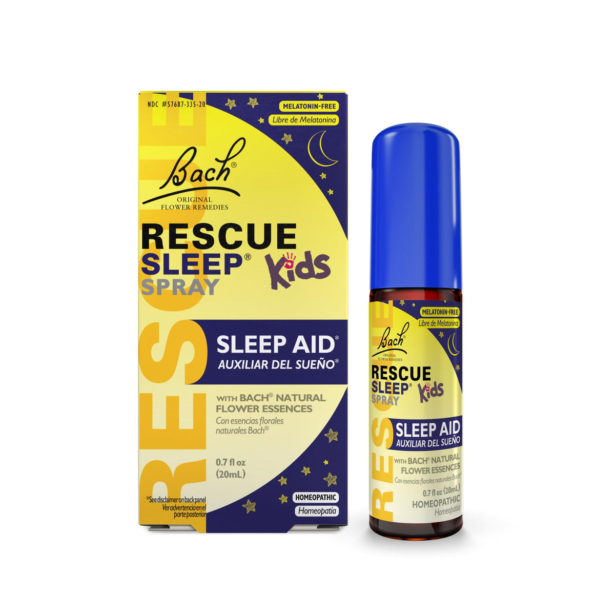 RESCUE Sueño Niños: botella y aplicador oral para la hora de dormir.