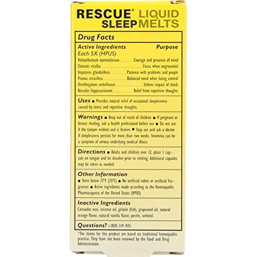 RESCUE Sleep sin azúcar con sabor agradable.