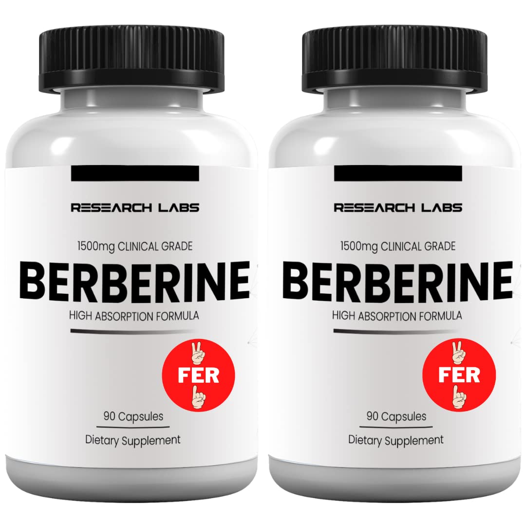 Research Labs Berberina, calidad clínica para apoyo metabólico y energía diaria.