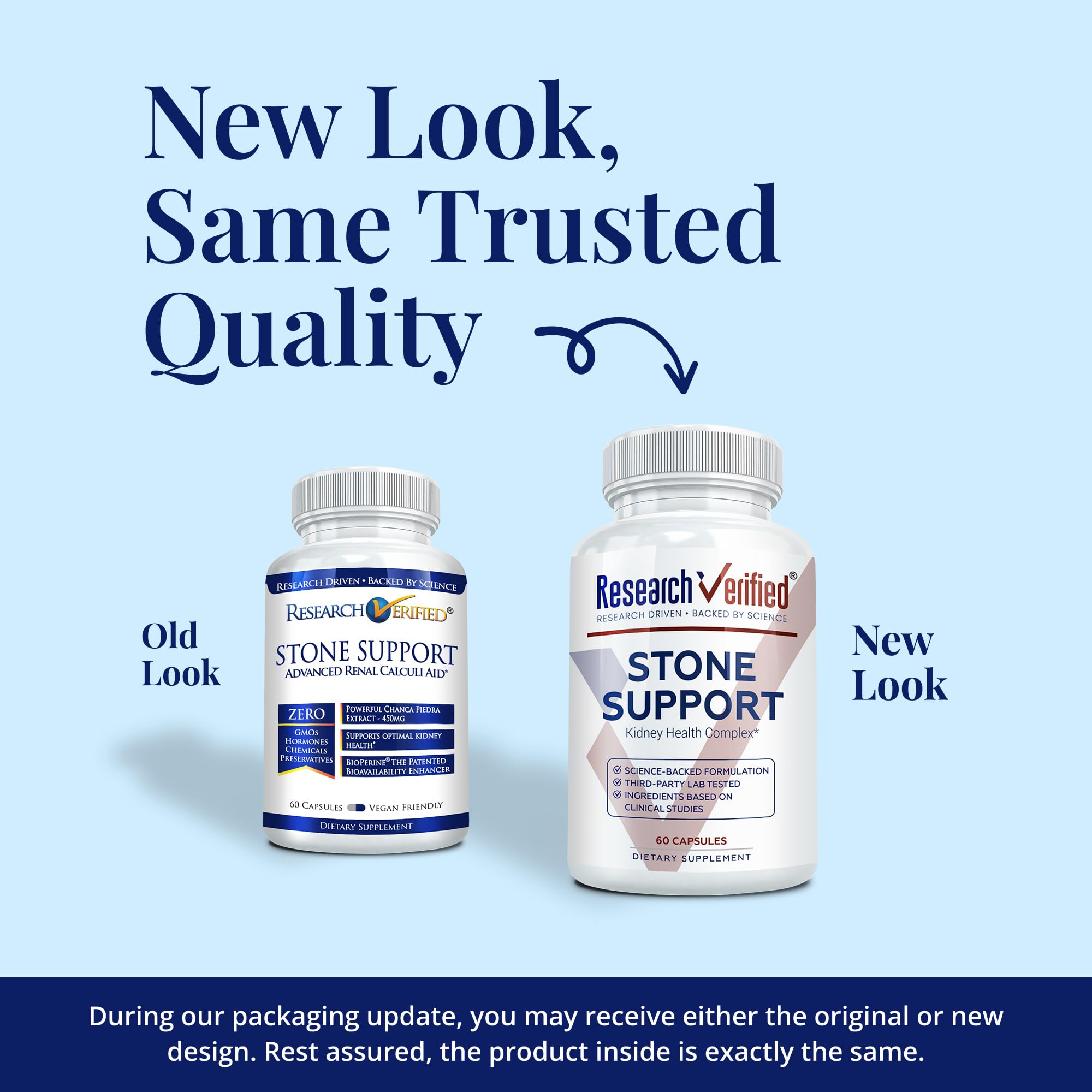 Research Verified Stone Support composición chanca piedra, ingredientes herbales útiles.