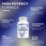 Research Verified Hair Growth Support – cápsulas cerradas para ingesta diaria segura.