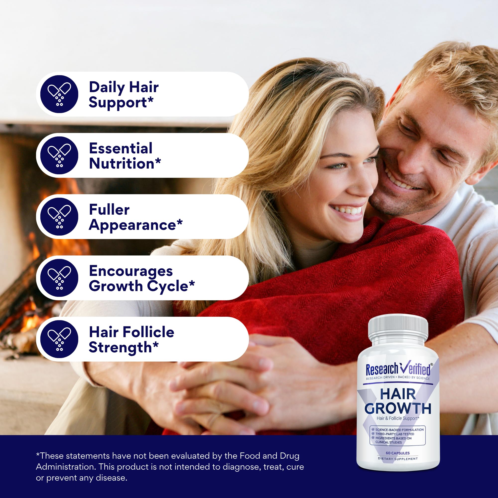 Research Verified ingredientes como Saw Palmetto para una apariencia saludable del cabello