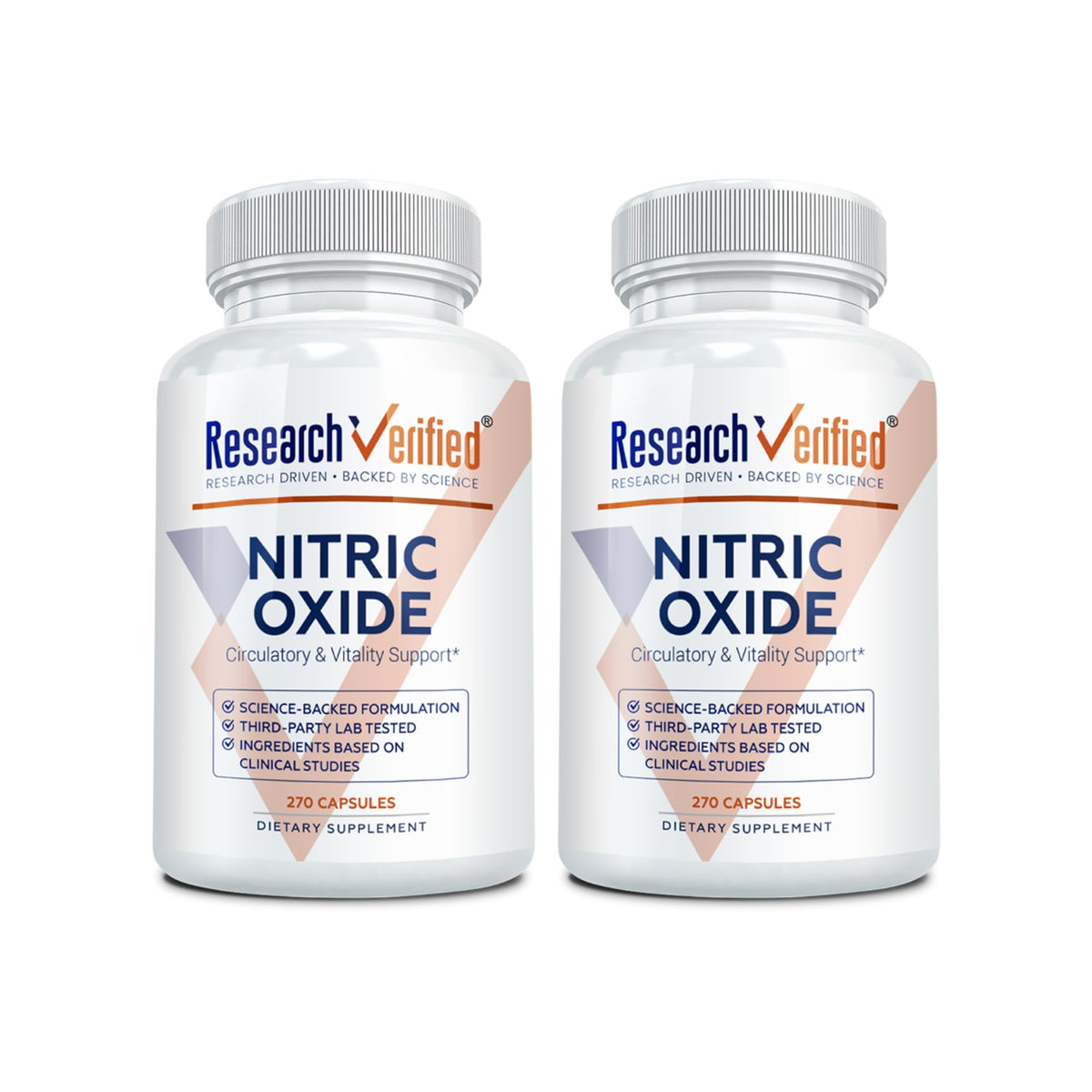 Research Verified Óxido Nítrico: botella visible para uso diario de entrenamiento